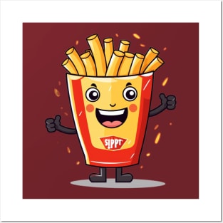 kawaii french fries T-Shirt cute Posters and Art